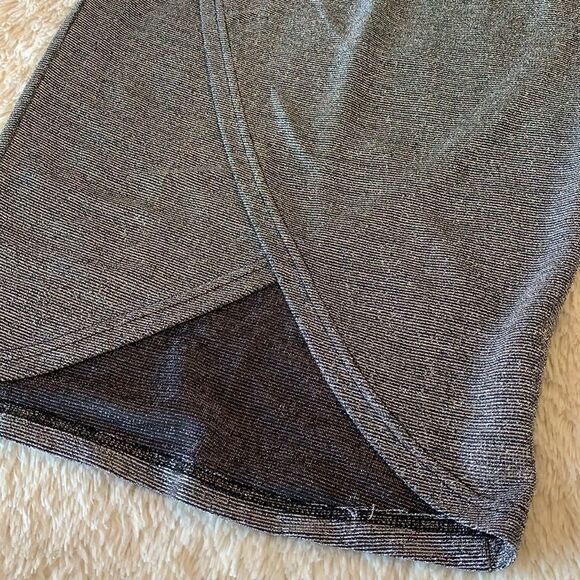 Double Zero (brand) Silver and black pencil skirt size M - Picture 2 of 11